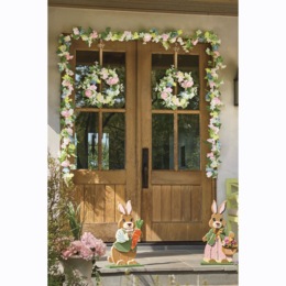 Outdoor Multicolored Hydrangea Wreath &amp; Garland, , large
