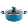 Chef Tested 11-Piece Granite Ceramic Nonstick Cookware Set, Teal, large