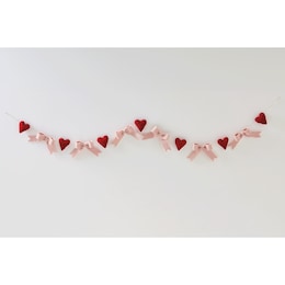 Valentine Hearts and Bows Novelty Garland, , large