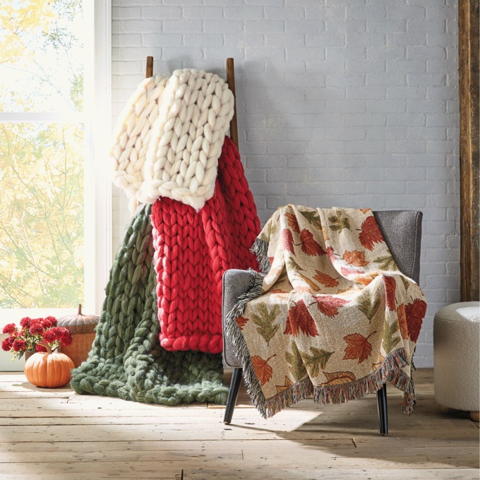 Leaves of Fall Throw, , large