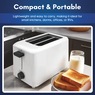 Elite Gourmet 2-Slice Cool-Touch Toaster, White, large