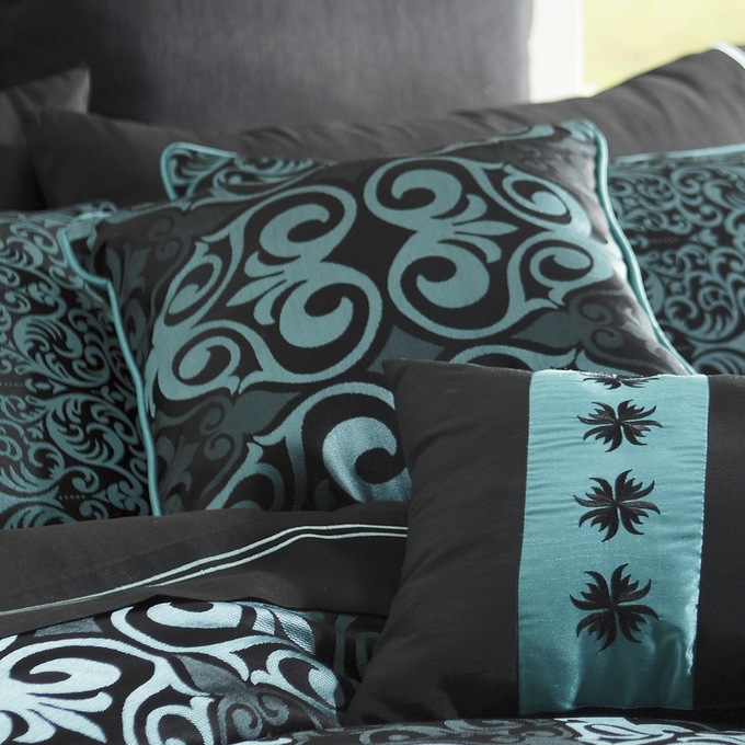 Kismet Luxury Woven Jacquard Square Accent Pillow, , large