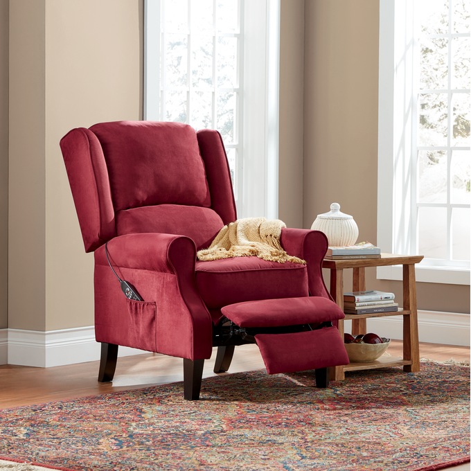 Wing back recliner on sale