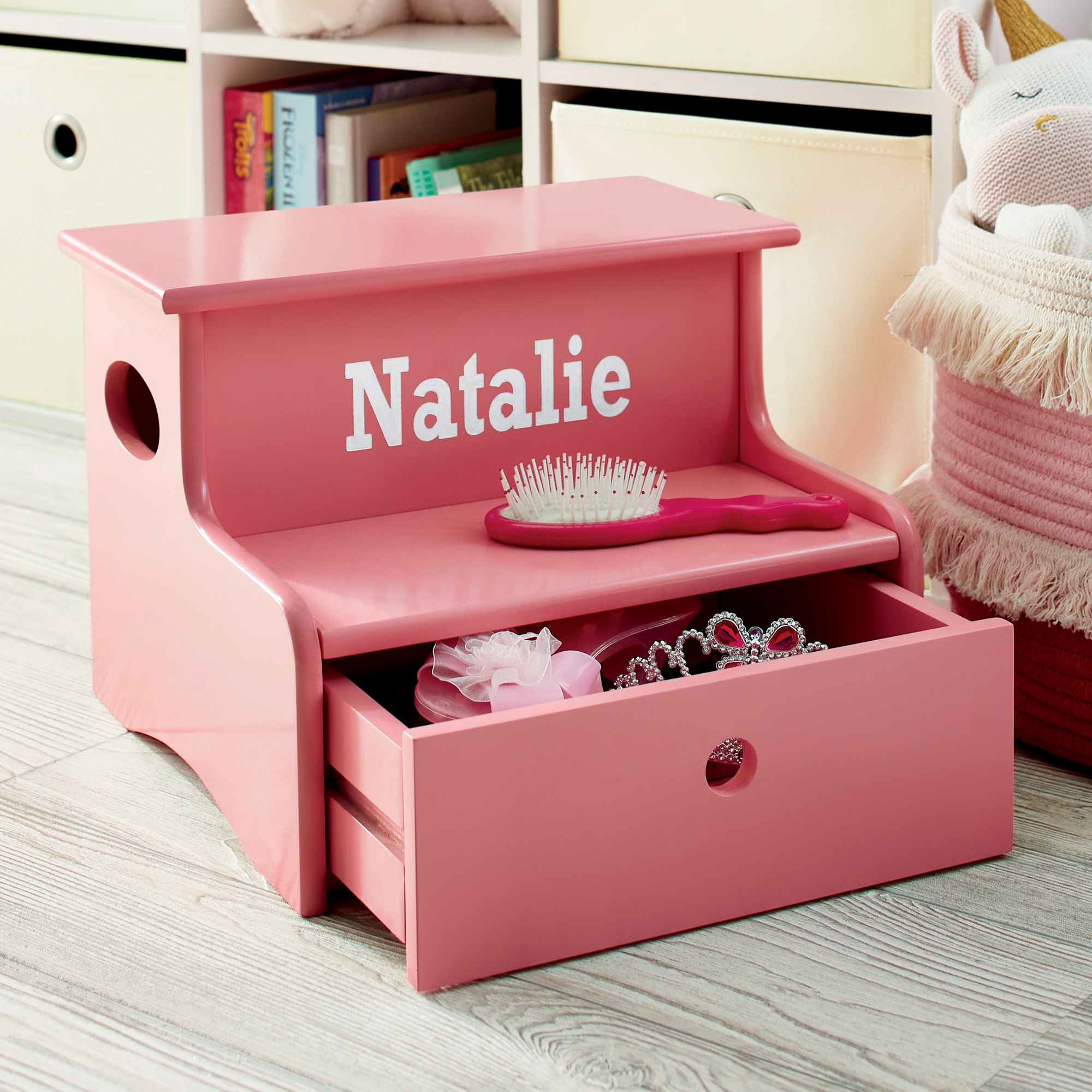 Childrens storage stool clearance