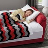 Super Plush Convertible Sofa Bed with Storage, Red, large