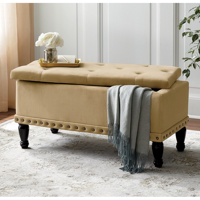 Ember Tufted Bench, , large