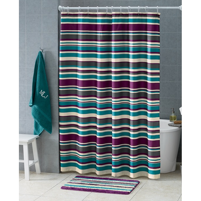 Serene Stripe Bath Set, Towel Set, Bath Sheet Set and Bath Mat Set, , large