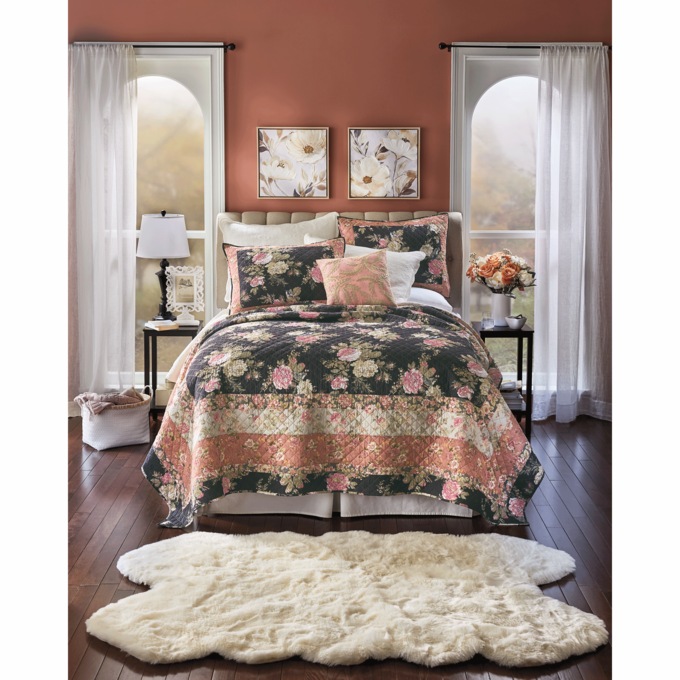 Set of 2 Soft Neutral Floral Wall Art, , large