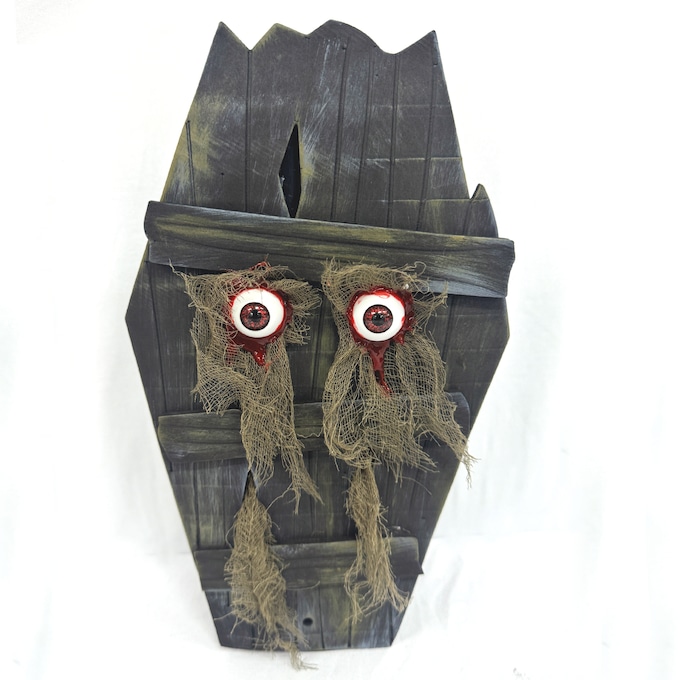 Animated Lit Halloween Coffin, , large