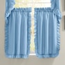 Mayfair Romantic Ruffled Semi-Sheer Cape Cod Tier Pair, , large