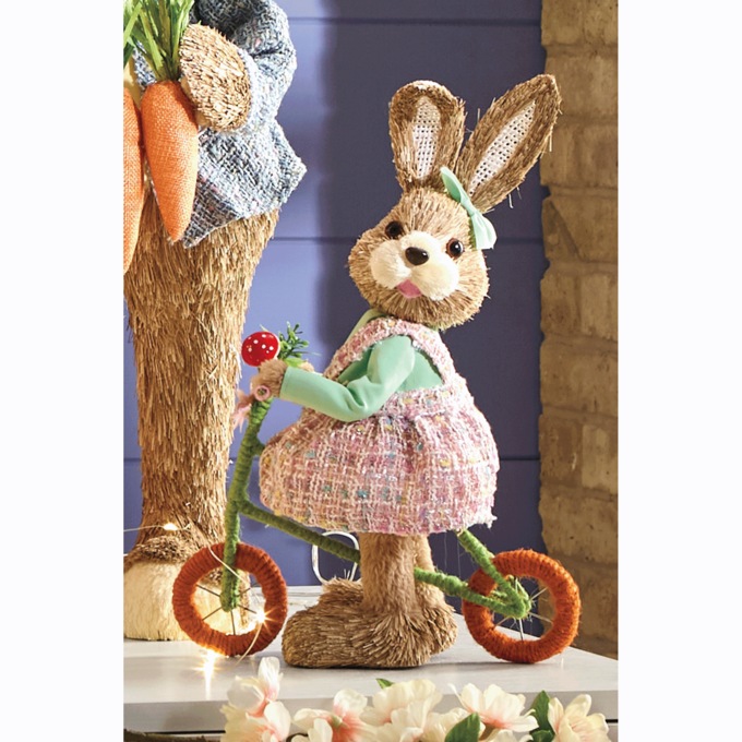 Sisal Bunny on Bicycle, , large