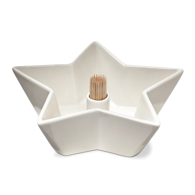 Star Bowl with Toothpick Holder, , large