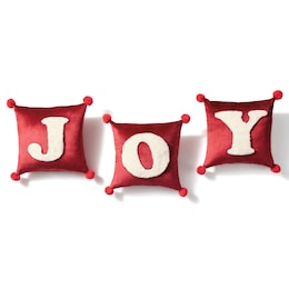 Set of 3 Chenille Joy Pillows, , large