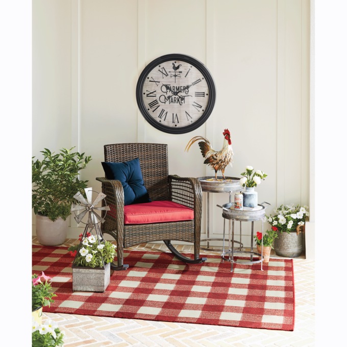 Faux-Wicker Rocker, , large
