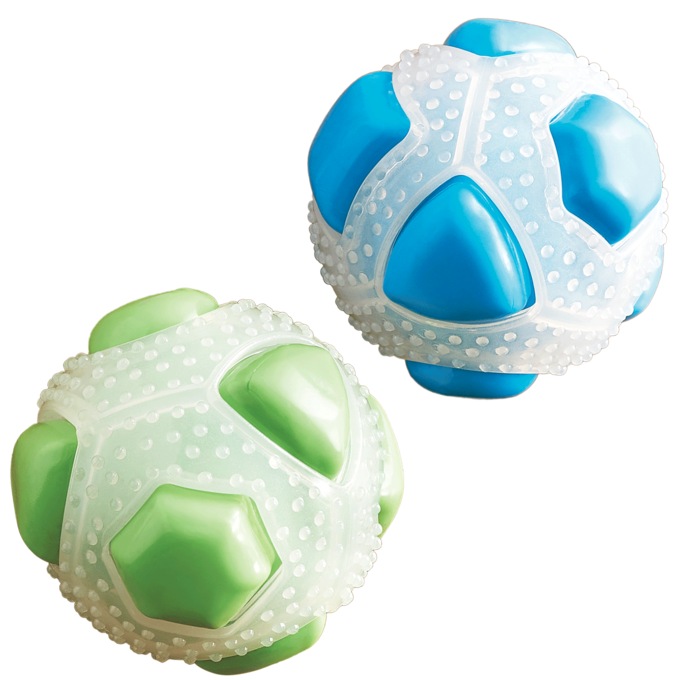 Set of 2 Glow-In-The-Dark Pet Balls, , large