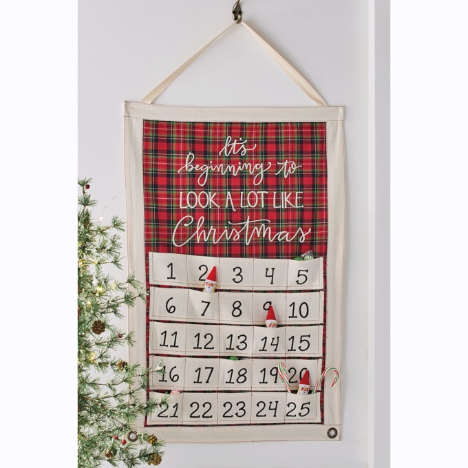Fabric Wall Advent Calendar, , large