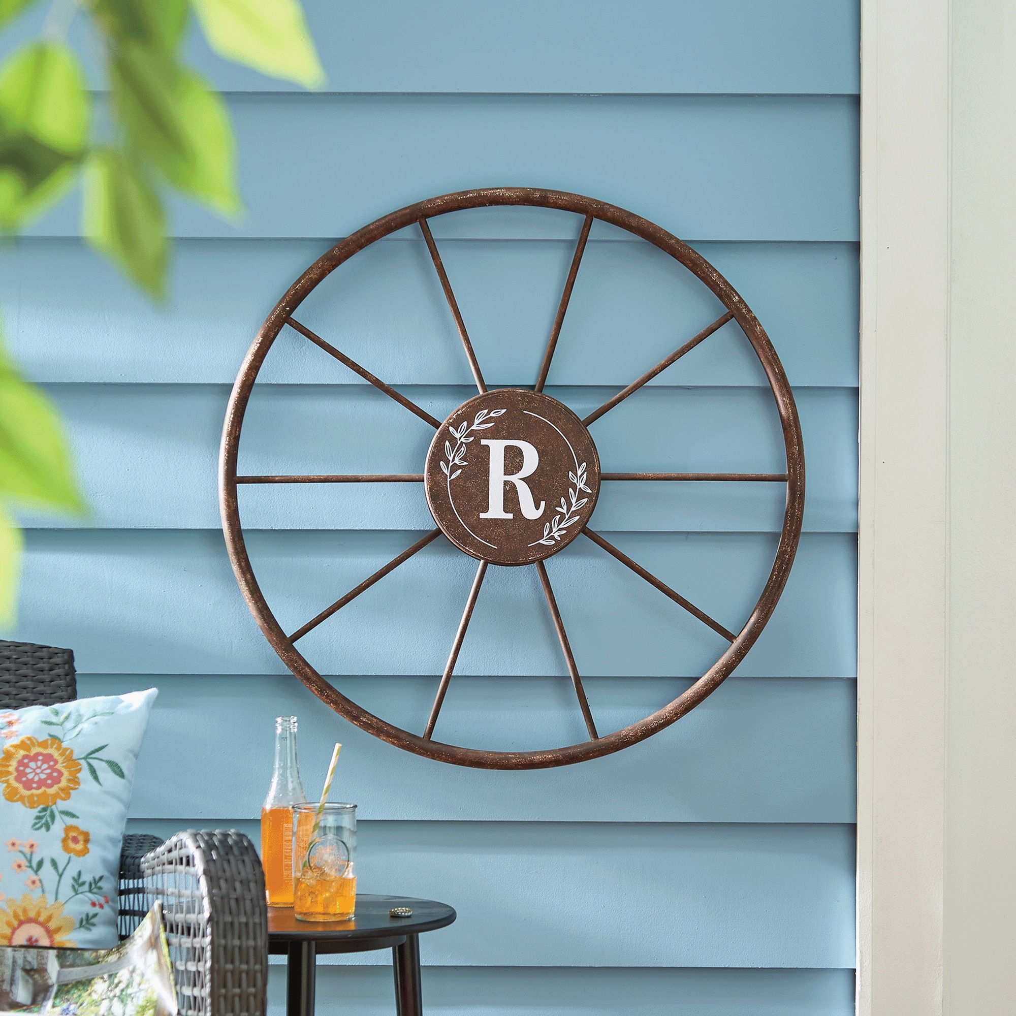 Metal Wagon Wheel, , large