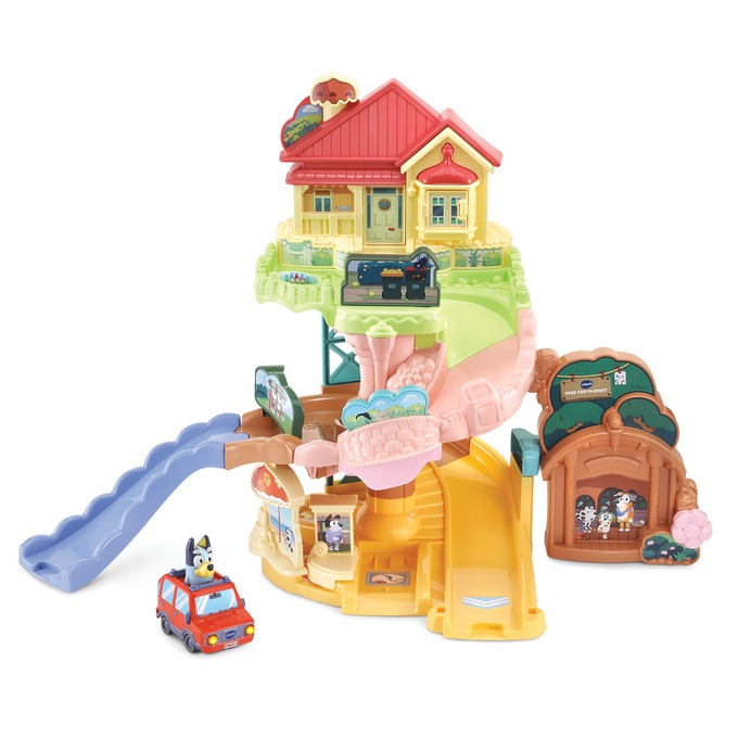 VTech Go! Go! Smart Wheels Bluey Road Trip Playset, , large