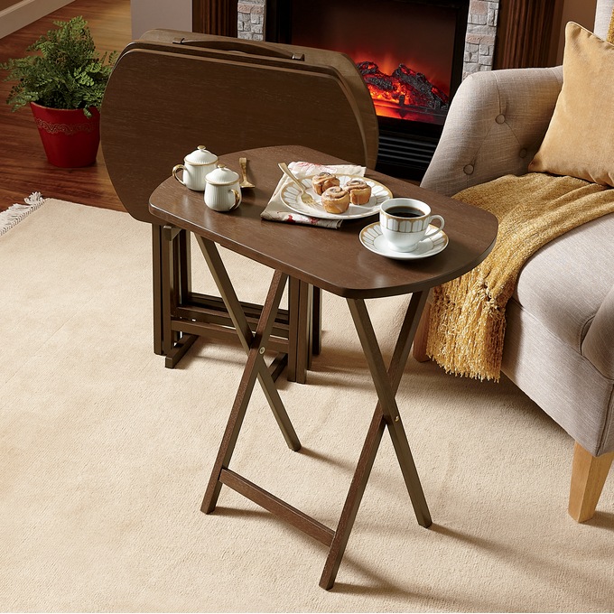 5-Piece Tray Table Set, , large