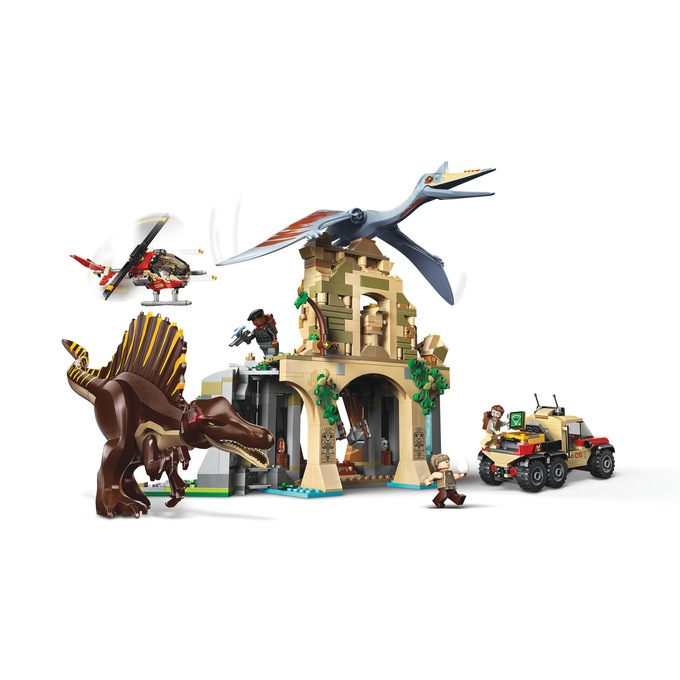 LEGO Jurassic World Spinosaurus & Quetzalcoatlus Air Mission, , large