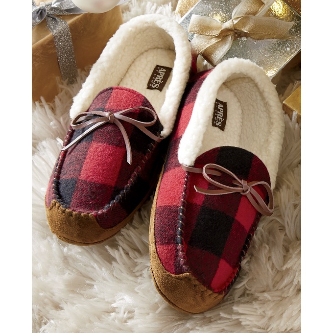 Buffalo top plaid slippers