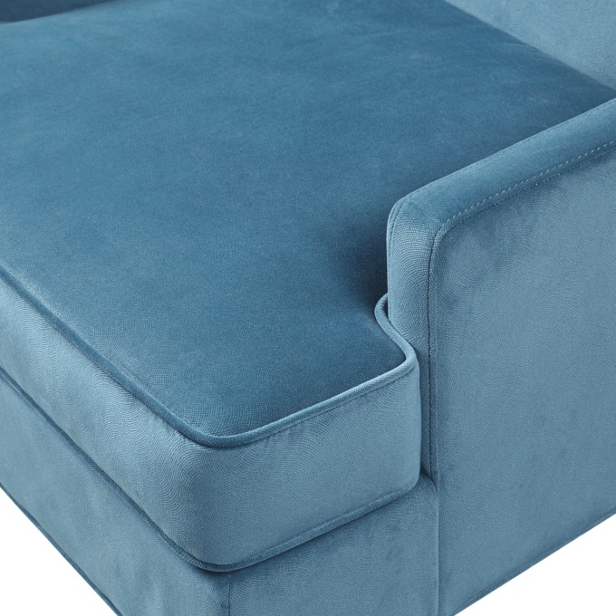 Martha Stewart Anna Arm Accent Chair, Blue, large