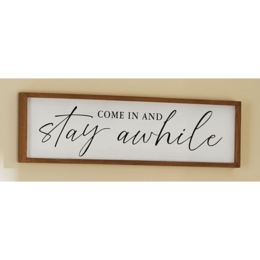 Come in and Stay Awhile Wall Plaque, , large