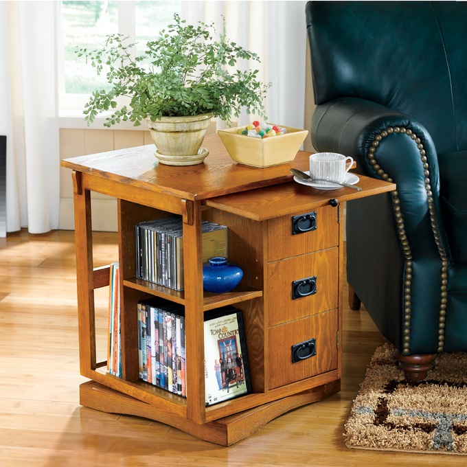 Revolving End Table Country Door