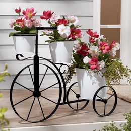 Metal Bicycle Planter, , large