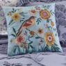 Embroidered Bird Pillow, , large