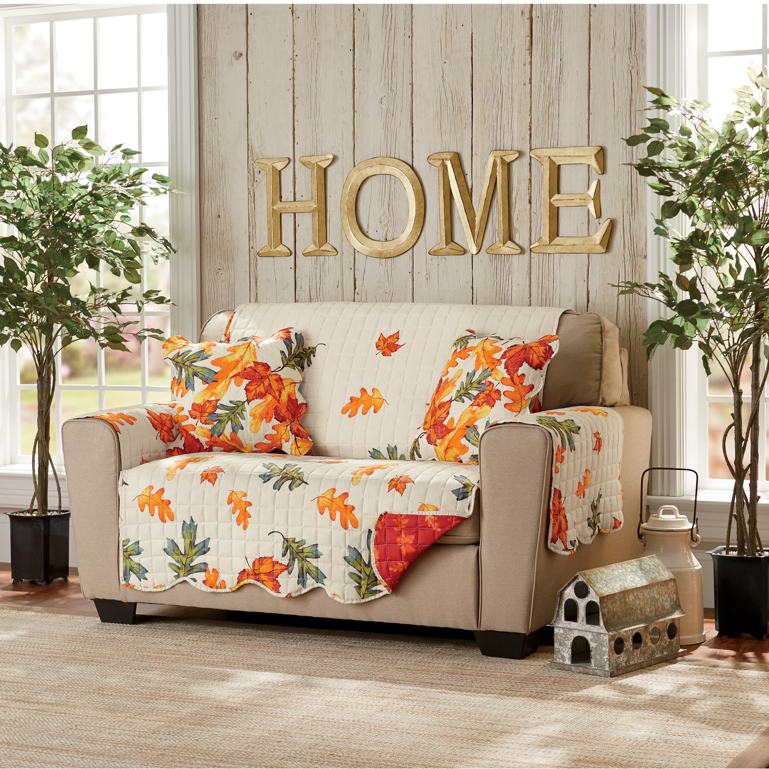 Quilted Furniture Protector and Pillow Cover Country Door