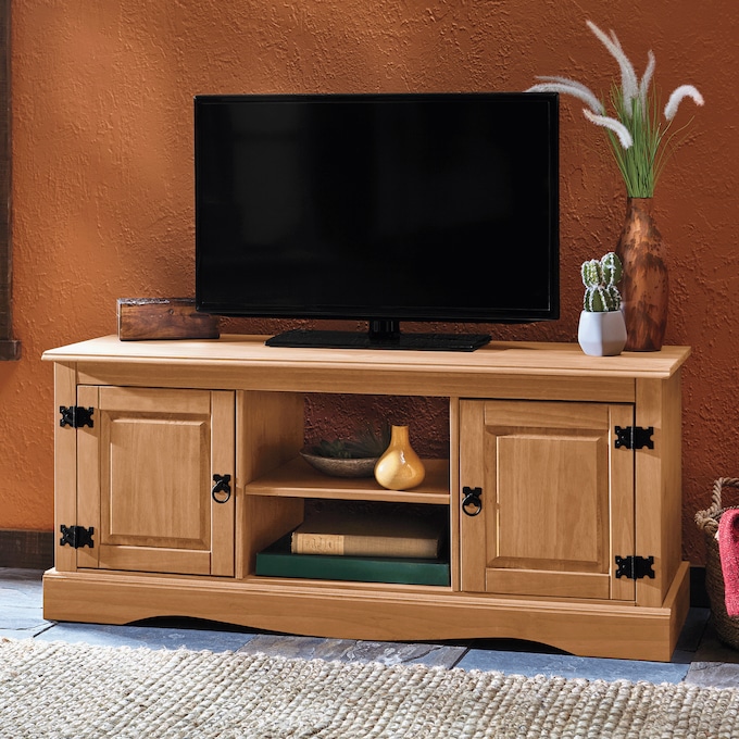 Pine Media Stand, , large