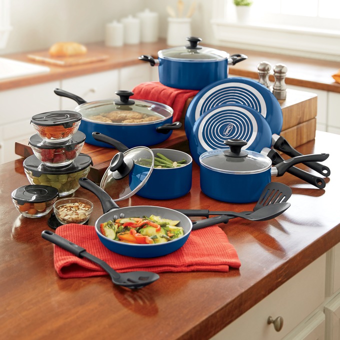 Tramontina 14 Piece Ceramic Cookware Set (Blue)