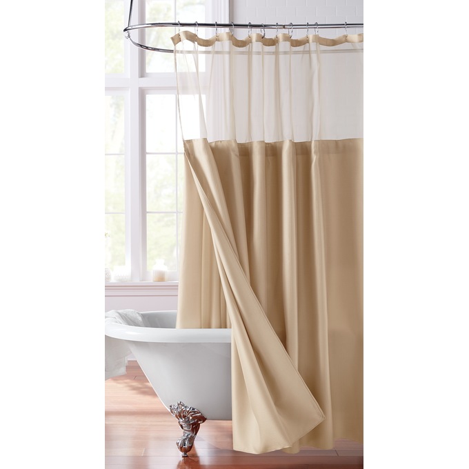 Shower Curtain With Snap On Liner Country Door Shower Curtain With Snap On Liner, Sheer Shower Curtain Liner