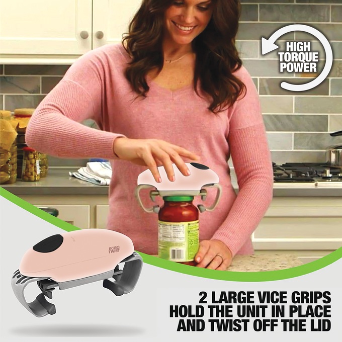 Robo Twist Jar Opener, Pink, large