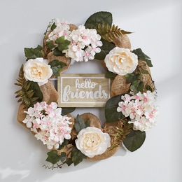 Hello Friends Wreath, , large