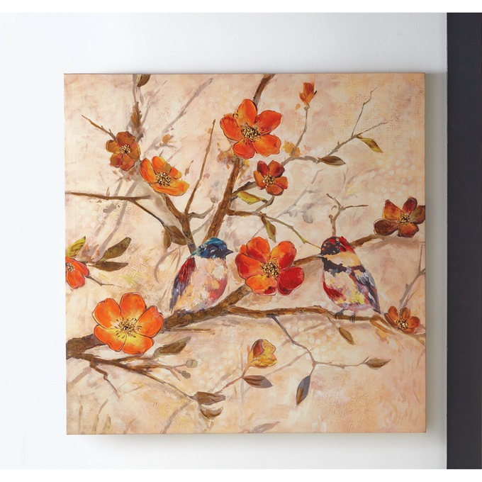 Birds in Floral Tree Wall Art, , large