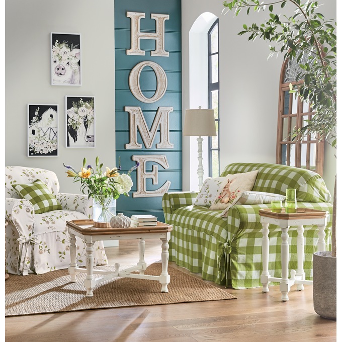 Black and White Floral Farmhouse Art, , large