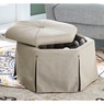 Waverly Shoe Storage Ottoman, , large
