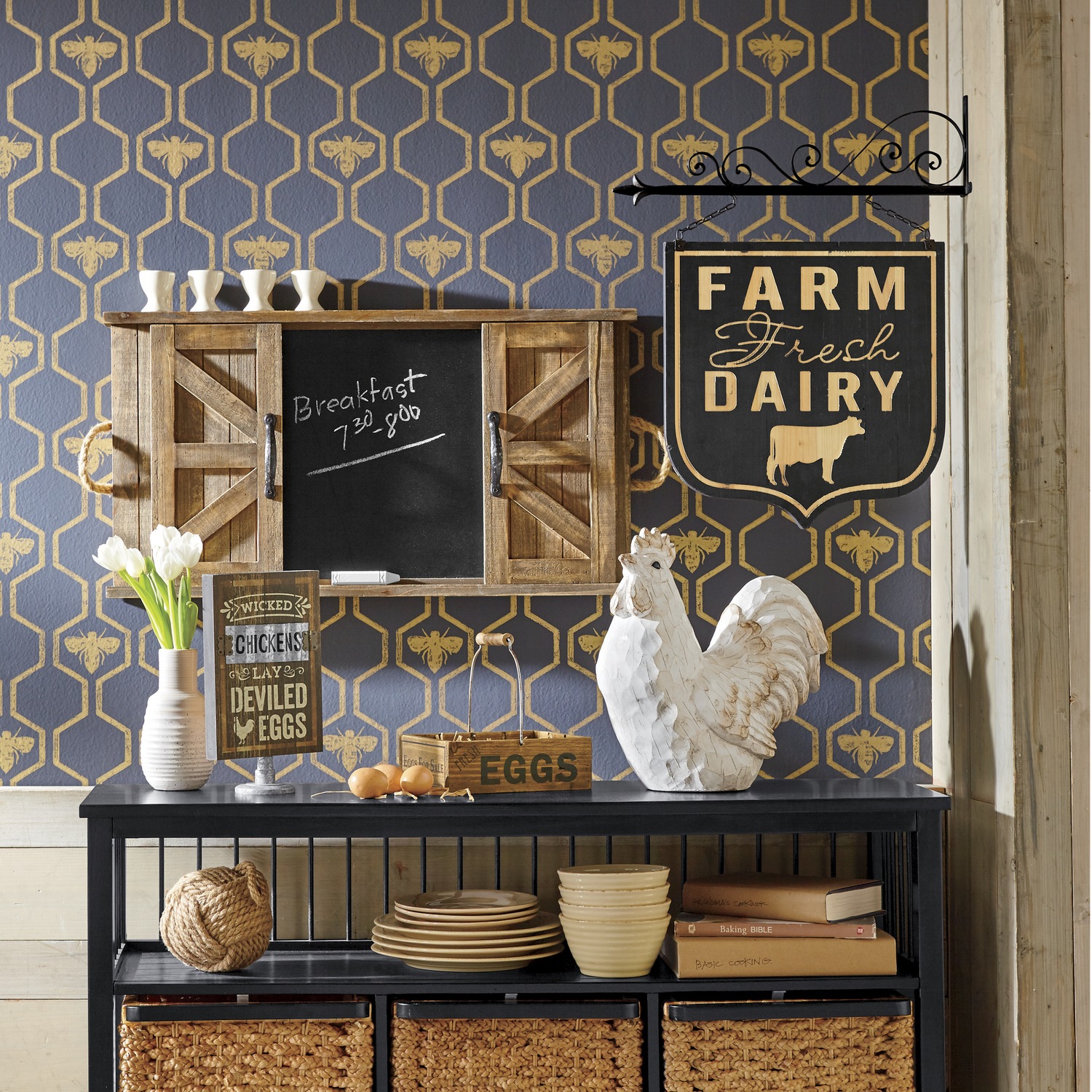 Farmhouse Egg Crate Country Door