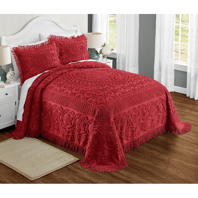 Emily Chenille Bedspread, , large