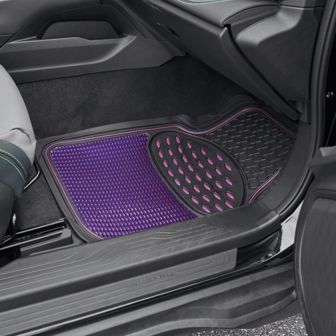 4-Piece Metallic Car Mat Set, , large