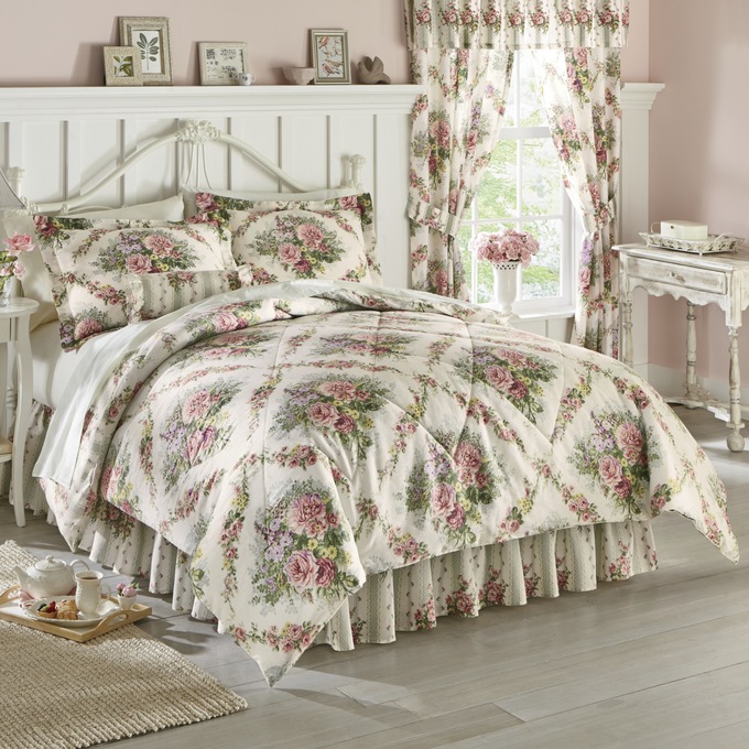Cottage Rose Comforter Set, , large