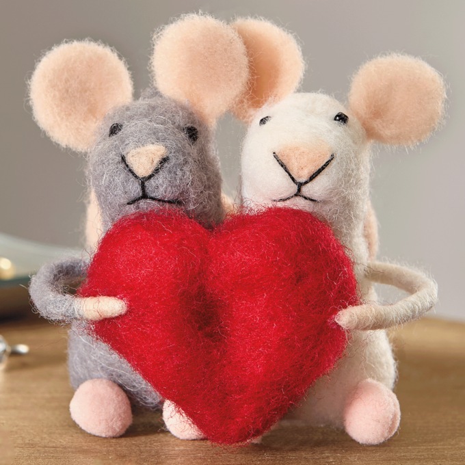 Little Critters Couple Heart Figurine, , large