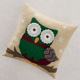 Christmas Owl Pillow, , large