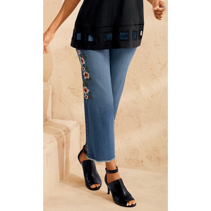 Fleur Full-Leg Crop Jean, , large