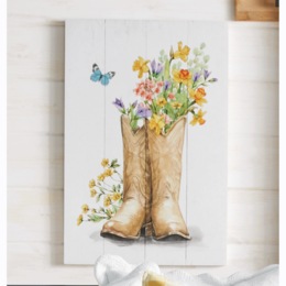 Flowers in Boots Wall Art, , large