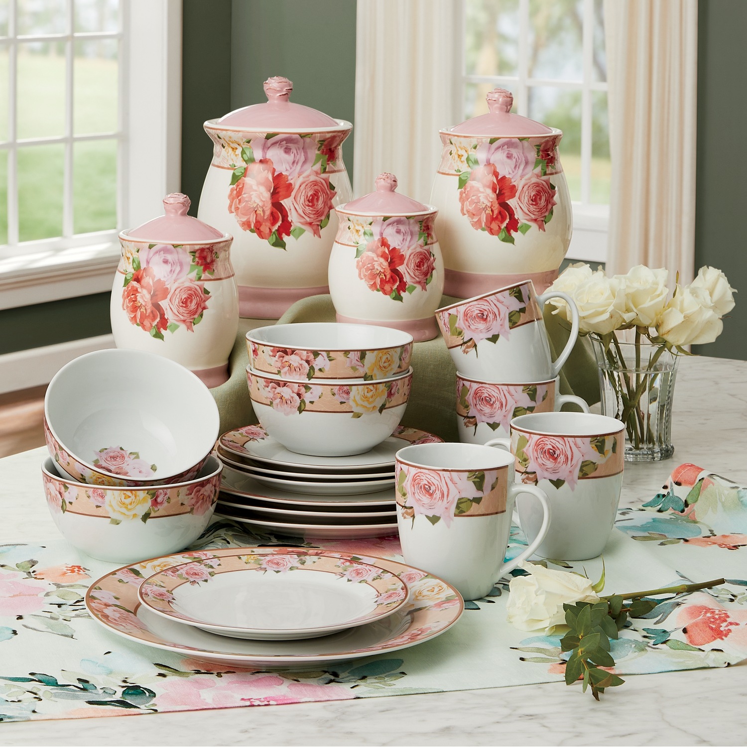 Cottage Rose Kitchenware Sets Country Door