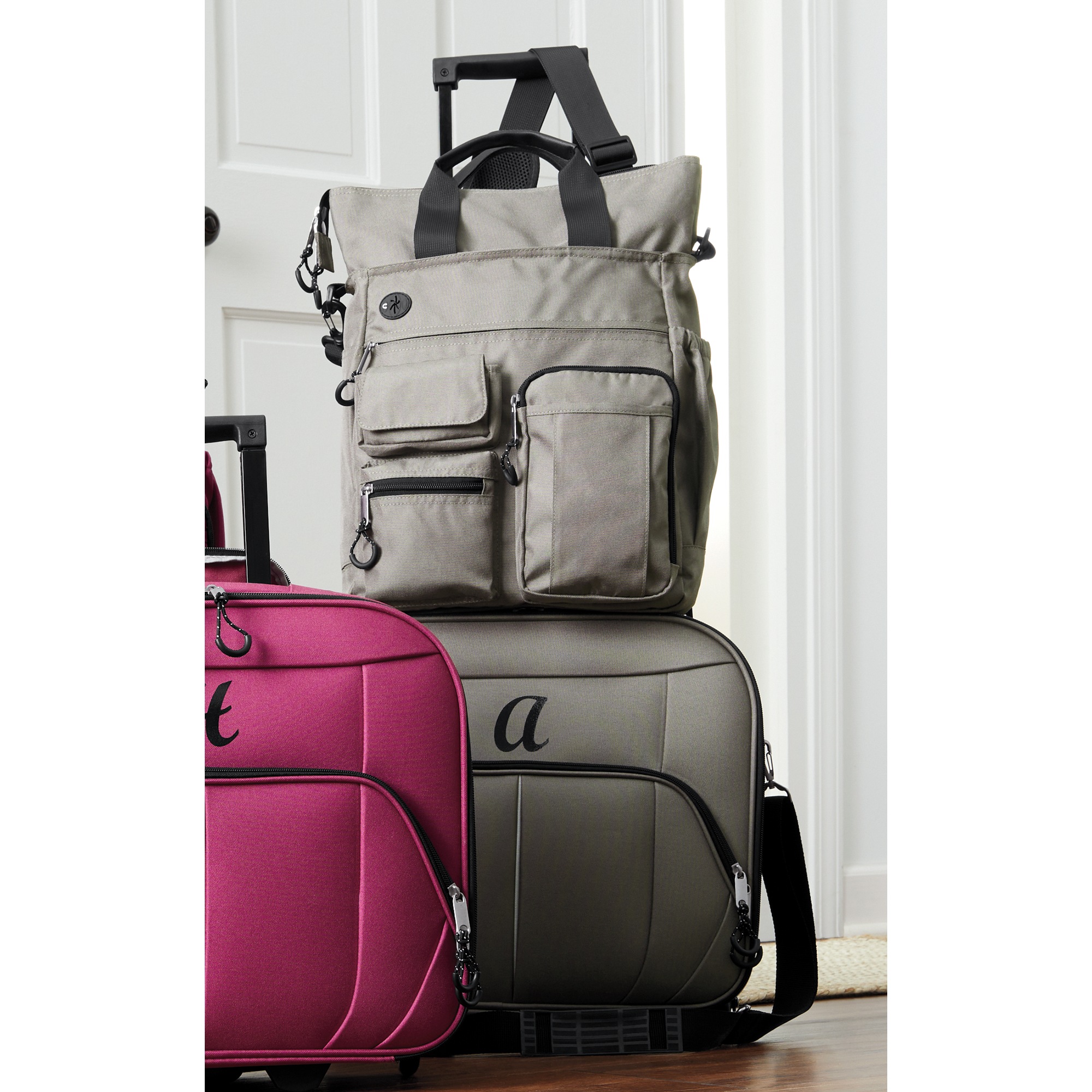 Overnighter 2-piece Luggage Set, Gray, large