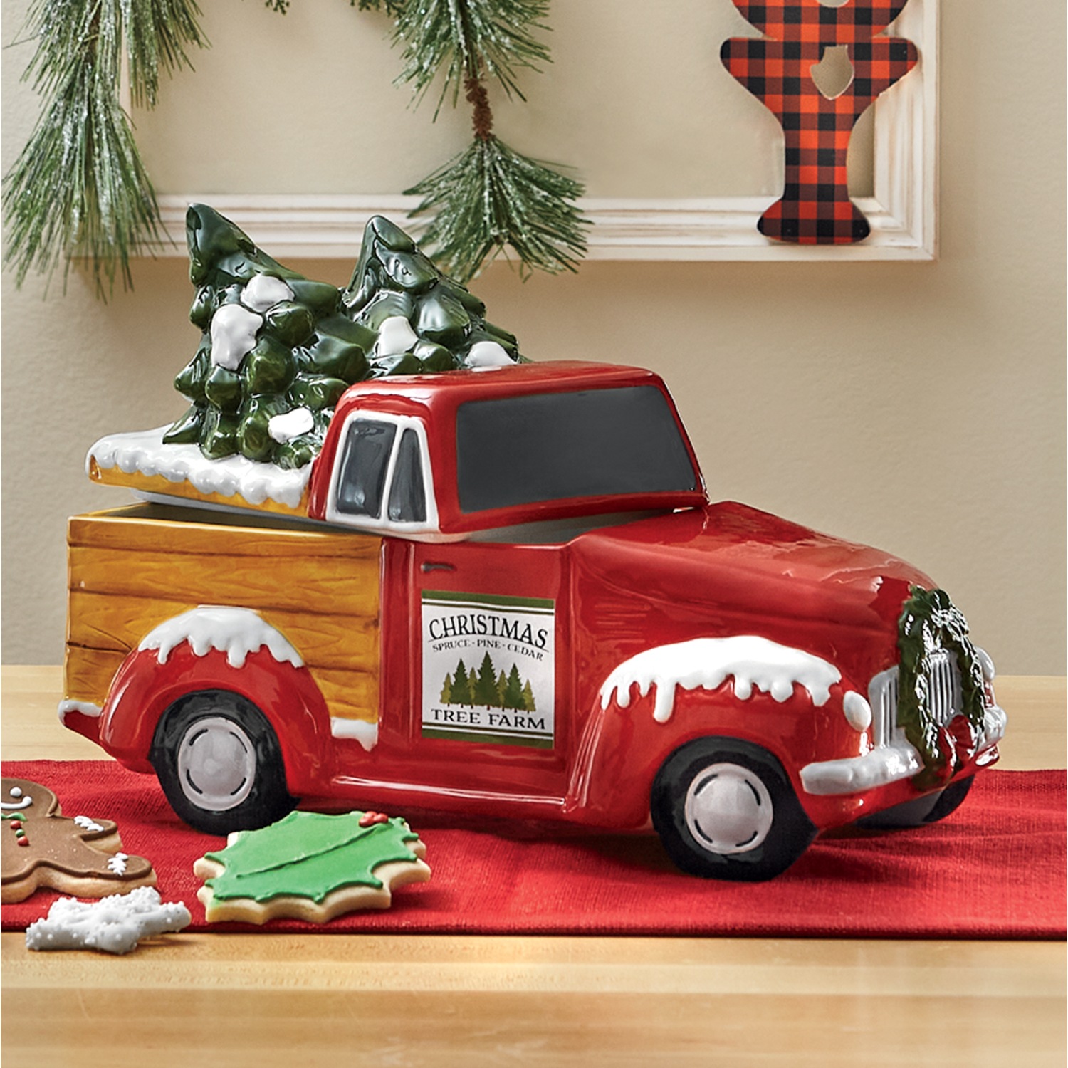 Christmas Truck Cookie Jar Country Door